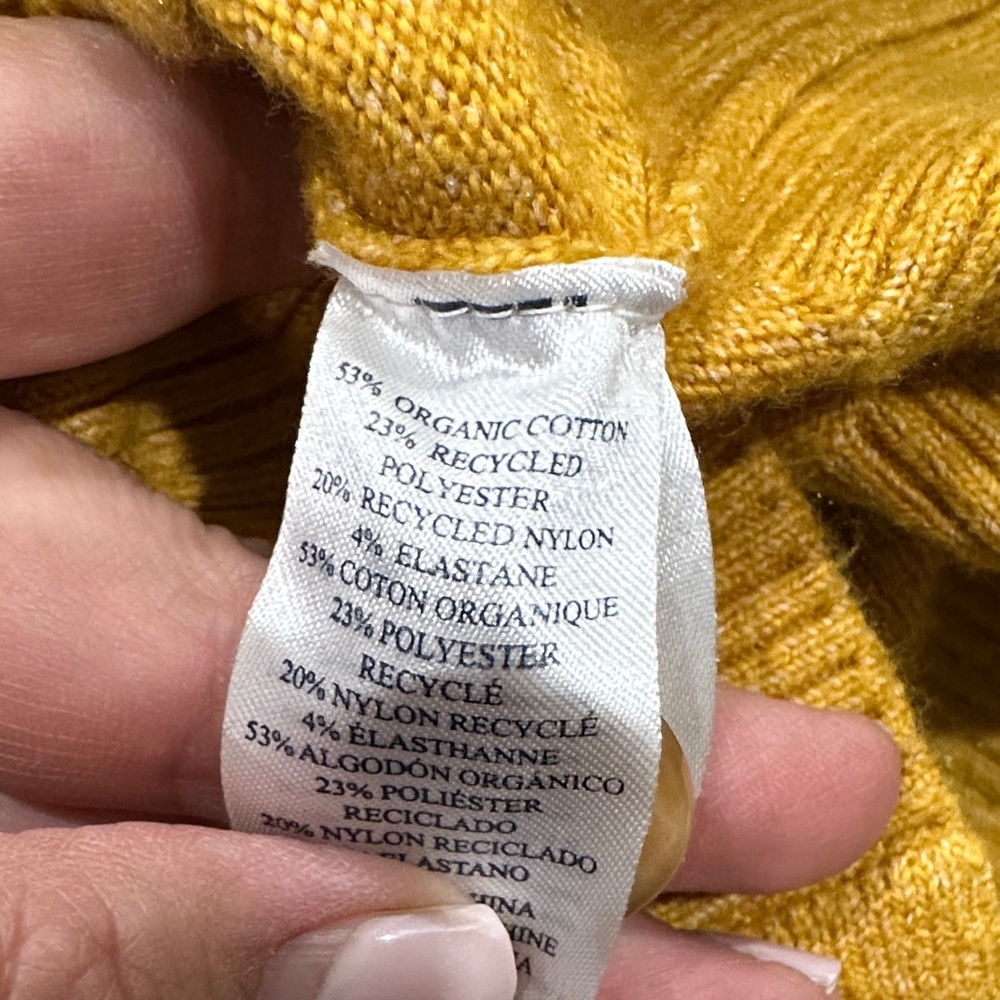 Faherty Women's Mustard Button-Front Cardigan - image 4